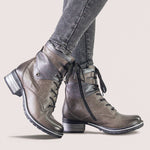 Kara Metallic Scrunched Leather Boot