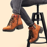 Kodiak Tartan Nubuck Leather Bootie