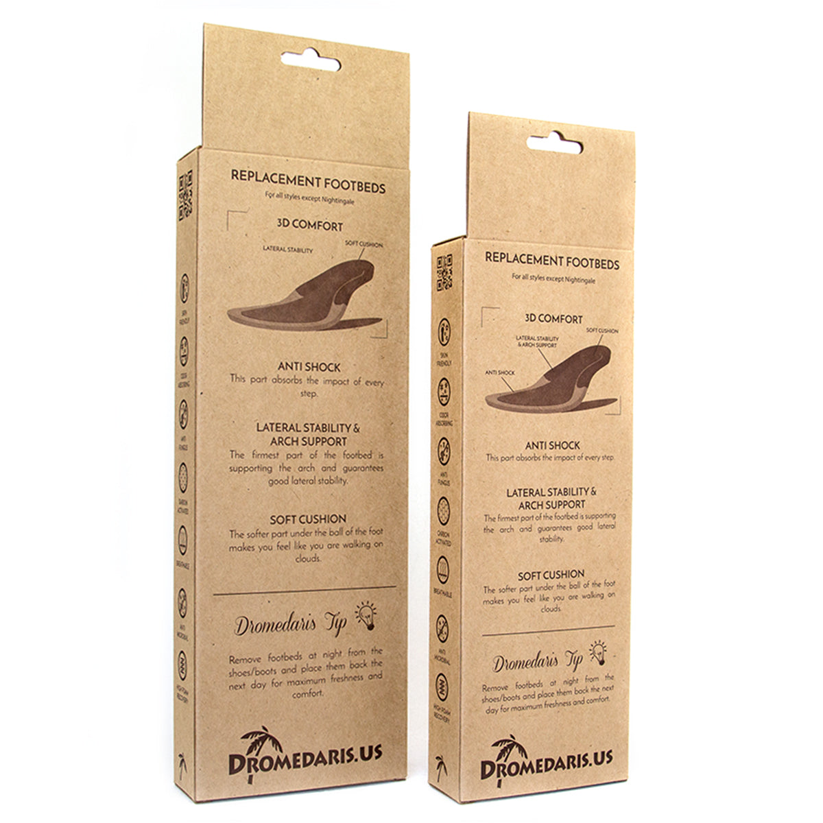 Replacement Footbeds Tuaresh w/ Metatarsal Support Insoles