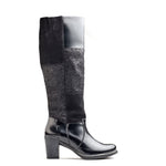 Geneva High Riding Leather & Suede Boot