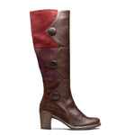 Gwyneth High Riding Leather & Suede Boot