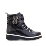 Jessie Leather Wedge Boot