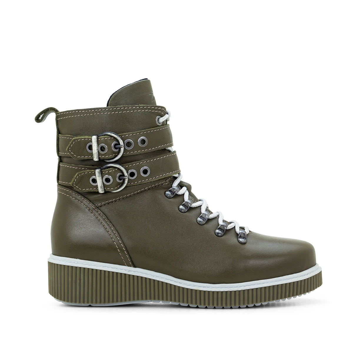Jessie Leather Wedge Boot