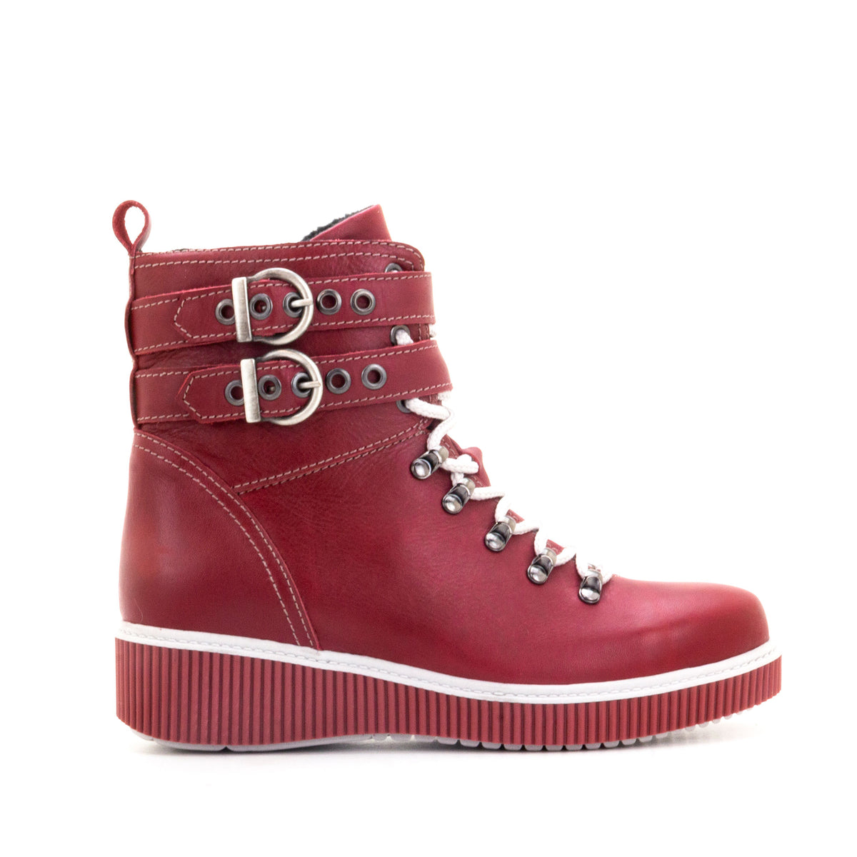 Jessie Leather Wedge Boot