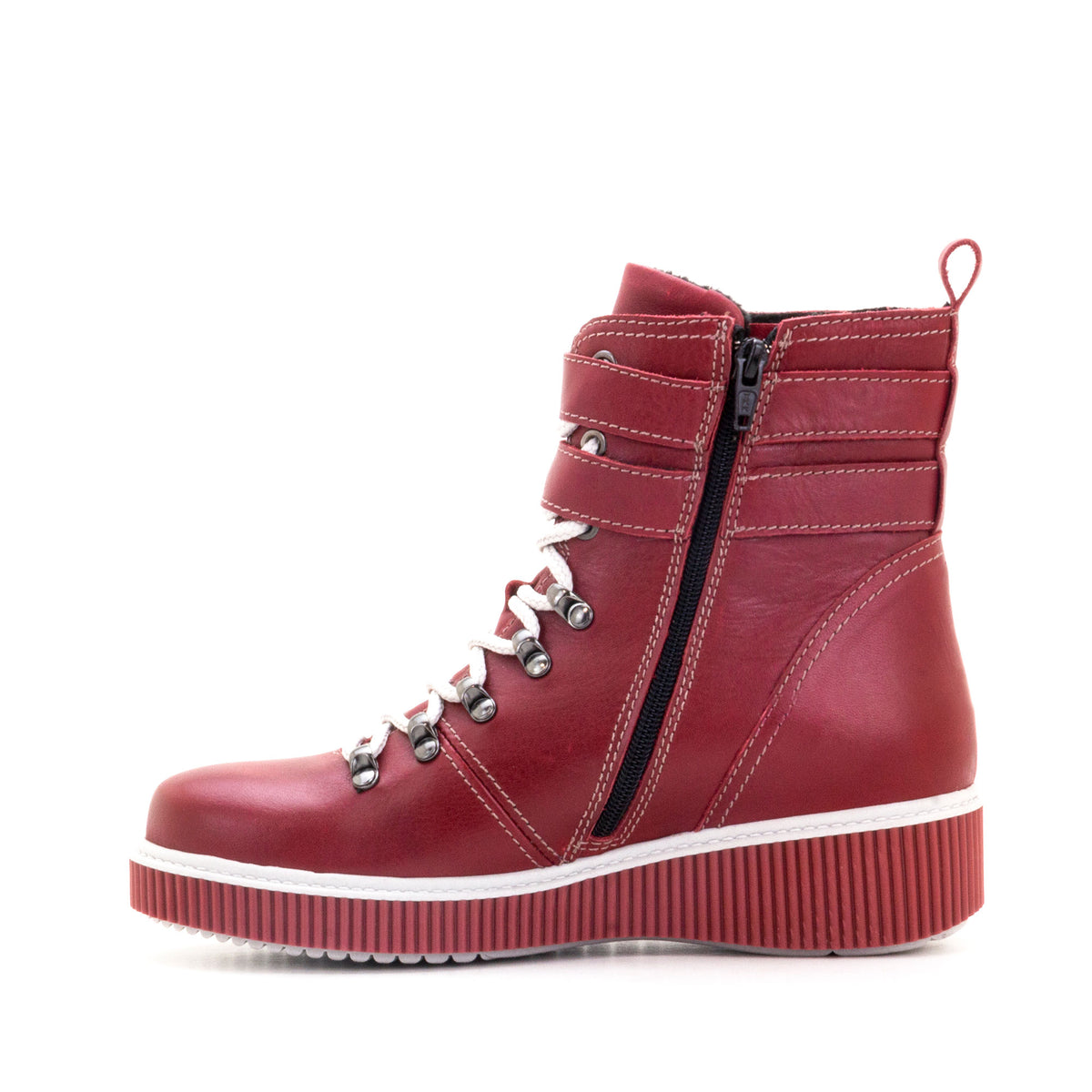 Jessie Leather Wedge Boot