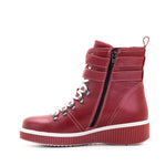 Jessie Leather Wedge Boot