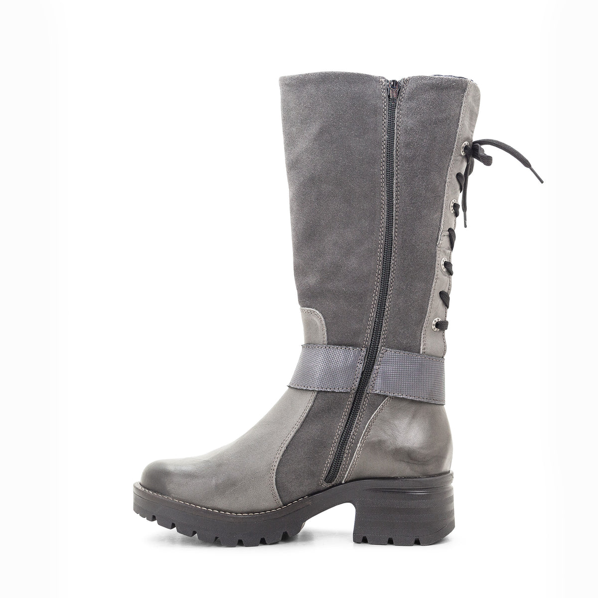 Kadia Mid-Calf Leather & Suede Boot