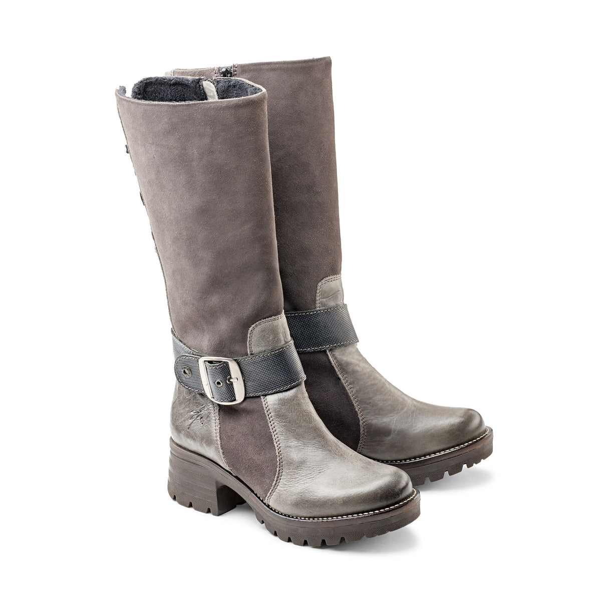Kadia Mid-Calf Leather & Suede Boot