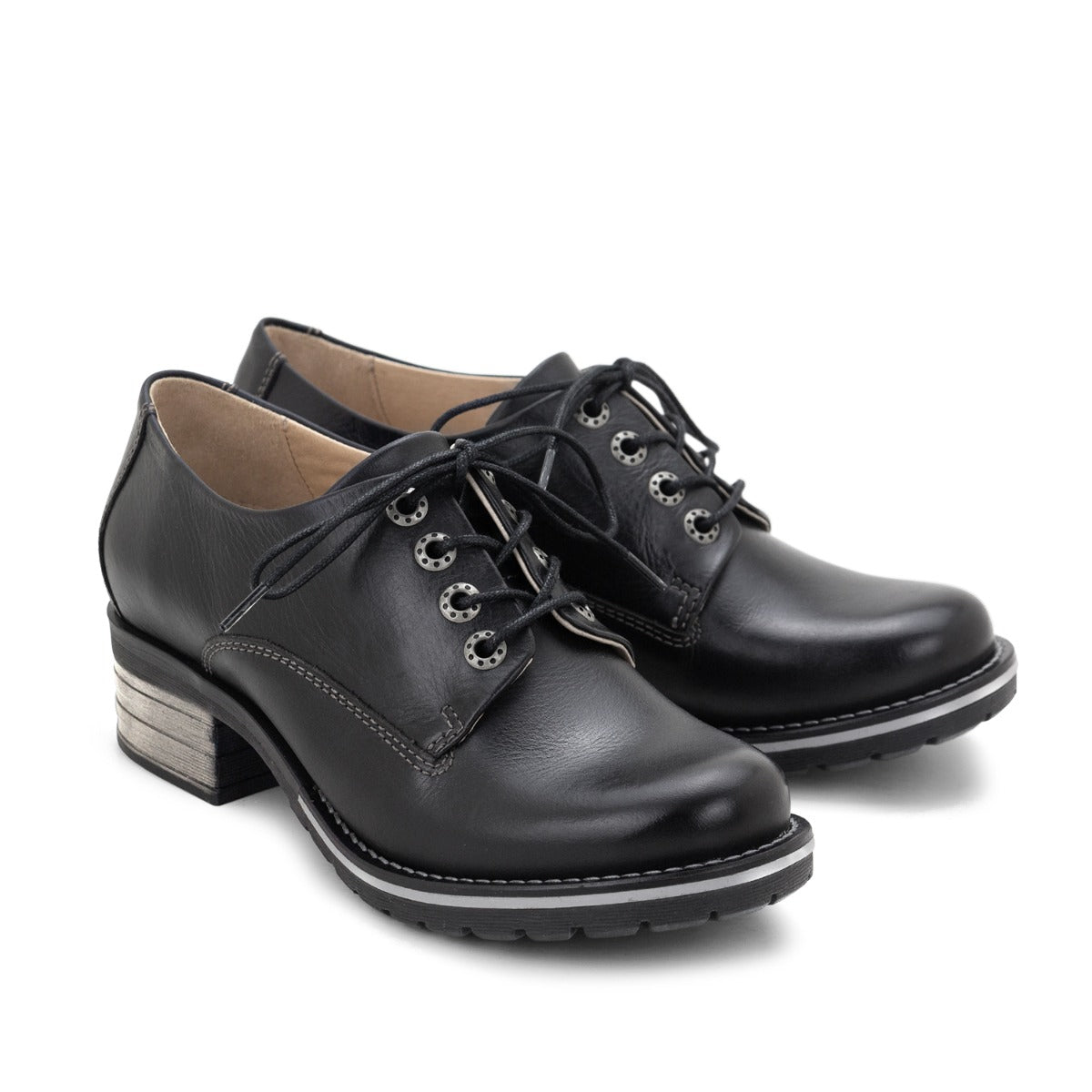 Kaley Lace-Up Leather Shoes