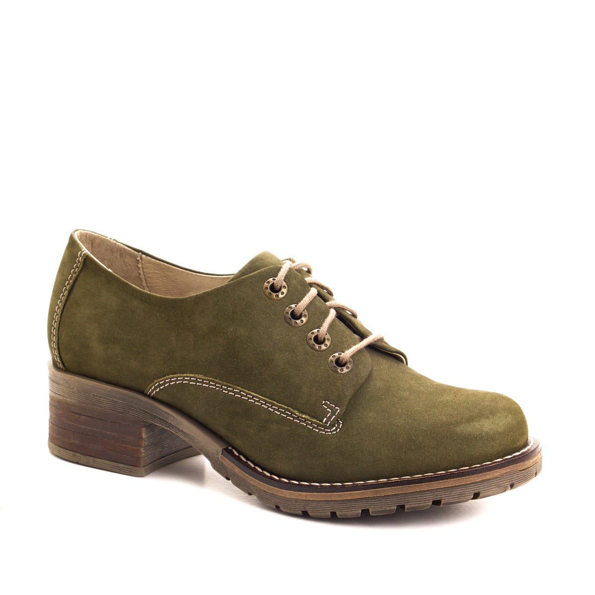 Kaley Lace-Up Nubuck Shoes