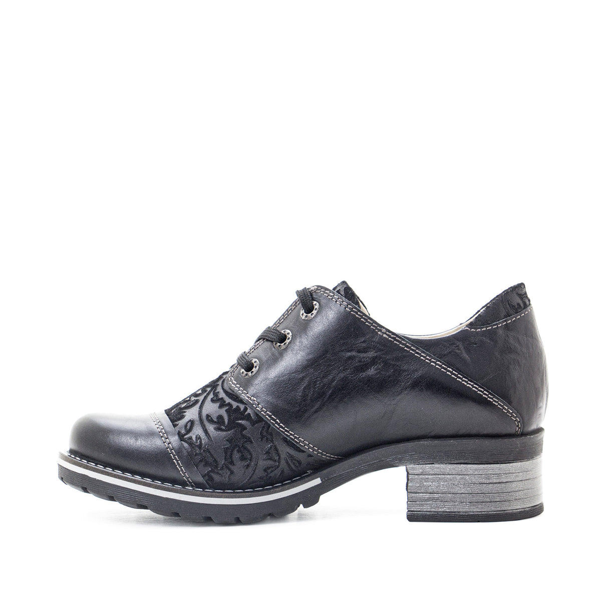 Kalista Leather & Printed Suede Lace-Up Shoes