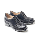 Kalista Leather & Printed Suede Lace-Up Shoes