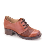 Kalista Leather & Printed Suede Lace-Up Shoes