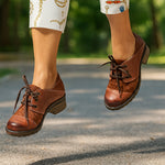 Kalista Leather & Printed Suede Lace-Up Shoes