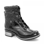 Kara Leather & Burel Wool Boot