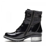 Kara Leather & Burel Wool Boot