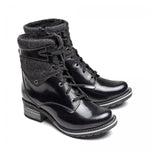 Kara Leather & Burel Wool Boot