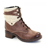 Kara Leather & Burel Wool Boot
