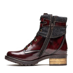 Kara Leather & Burel Wool Boot