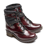 Kara Leather & Burel Wool Boot