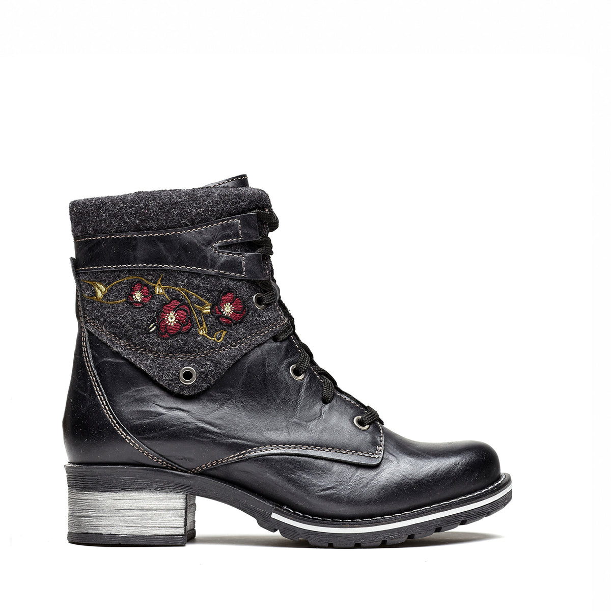Kara Burel Wool Embroidery Boot