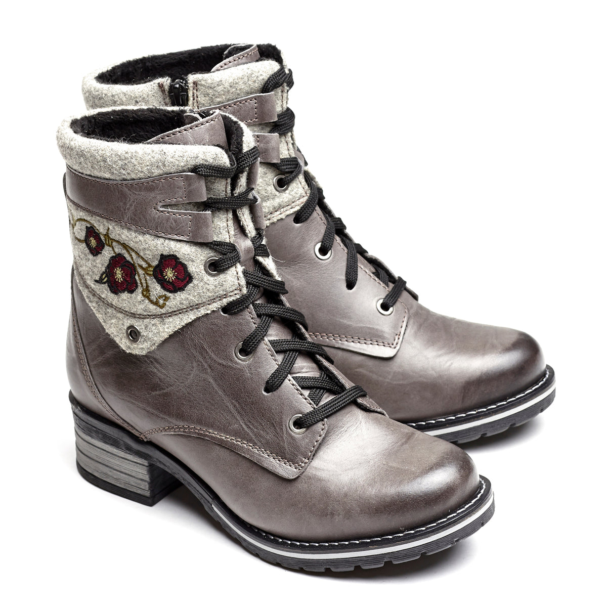 Kara Burel Wool Embroidery Boot