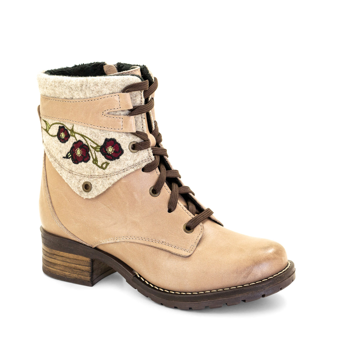 Kara Burel Wool Embroidery Boot