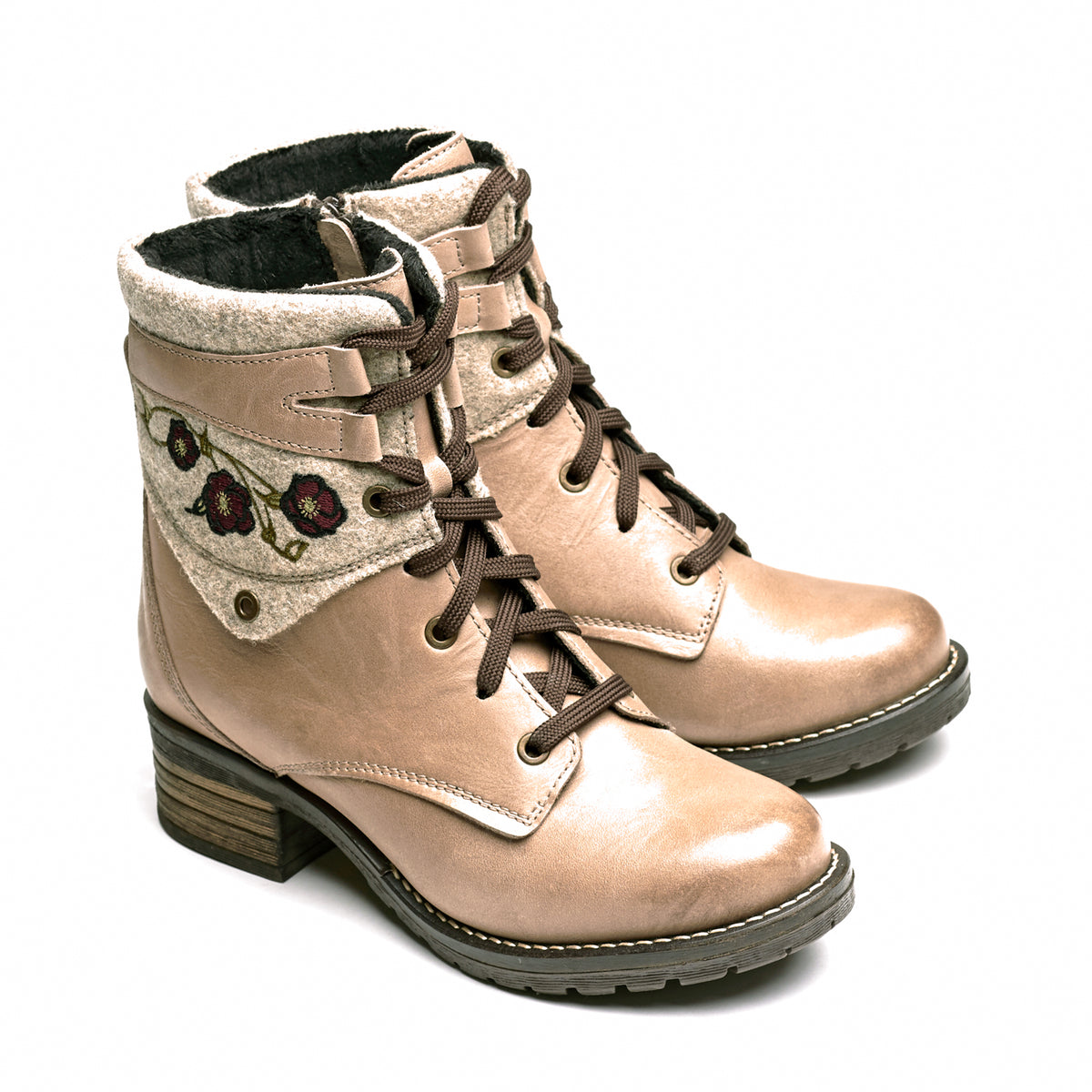 Kara Burel Wool Embroidery Boot
