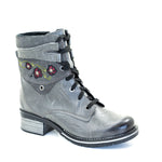 Kara Leather & Embroidery Suede Boot