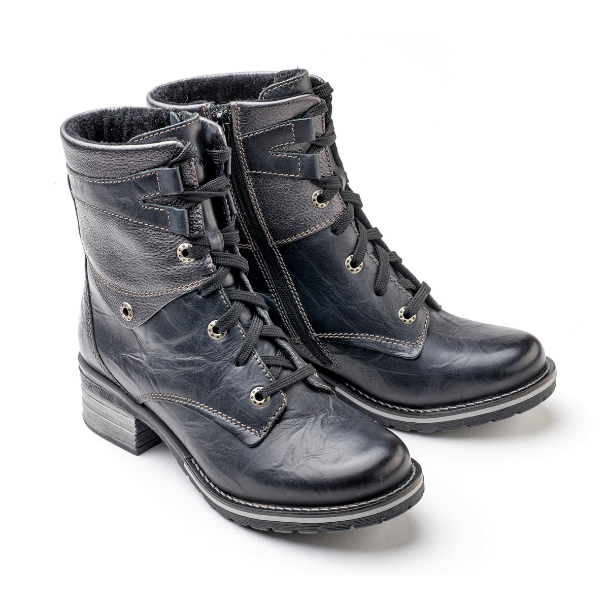 Kara Metallic Scrunched Leather Boot