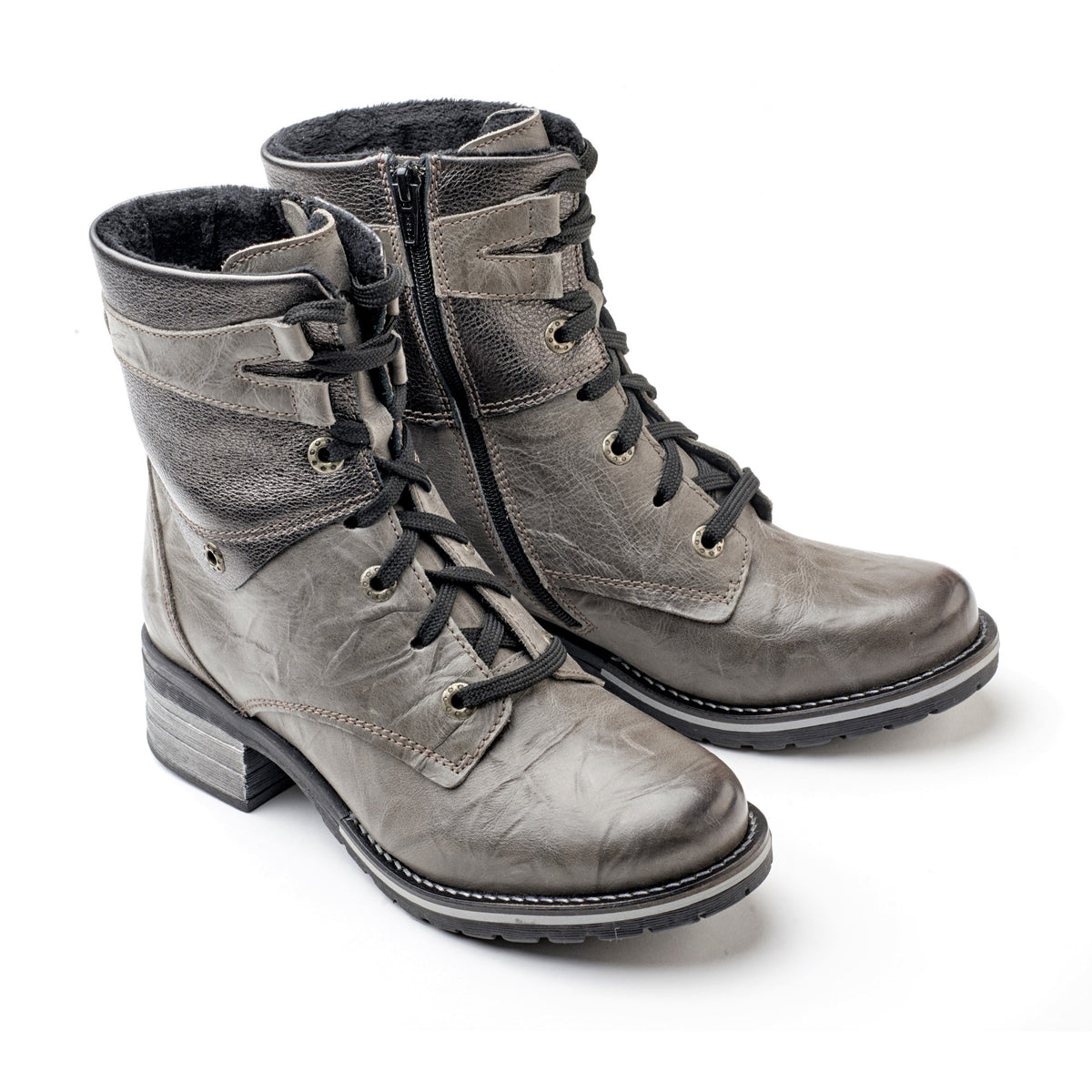 Kara Metallic Scrunched Leather Boot