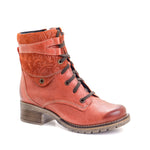 Kara Scrunched Leather & Printed Suede Boot