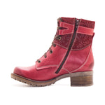 Kara Scrunched Leather & Printed Suede Boot