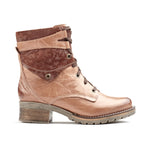 Kara Scrunched Leather & Printed Suede Boot