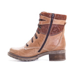 Kara Scrunched Leather & Printed Suede Boot