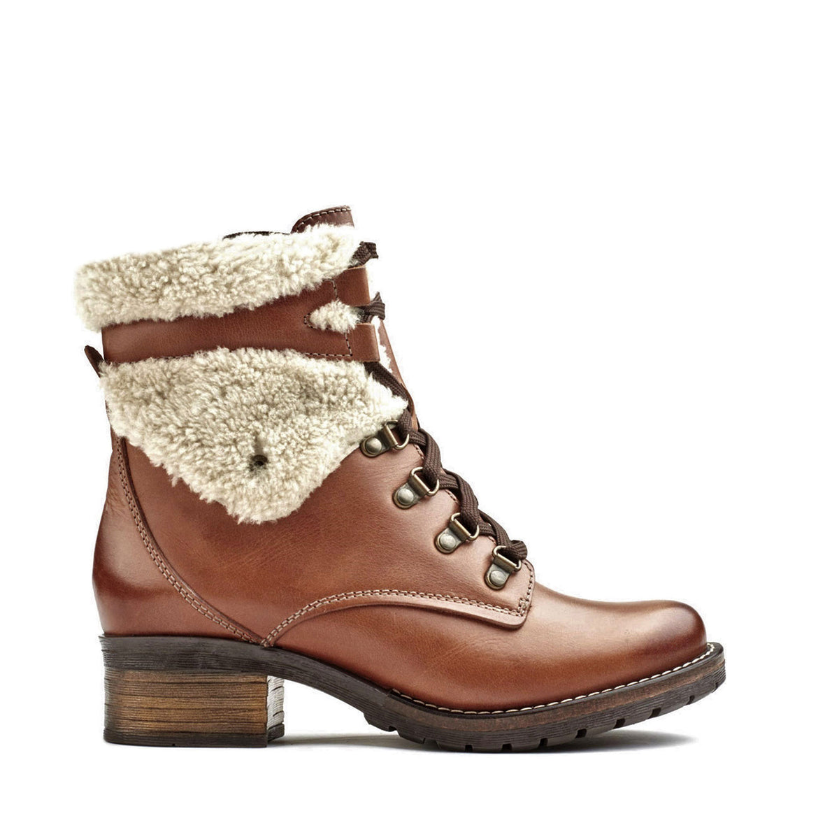 Kara Leather & Shearling Boot