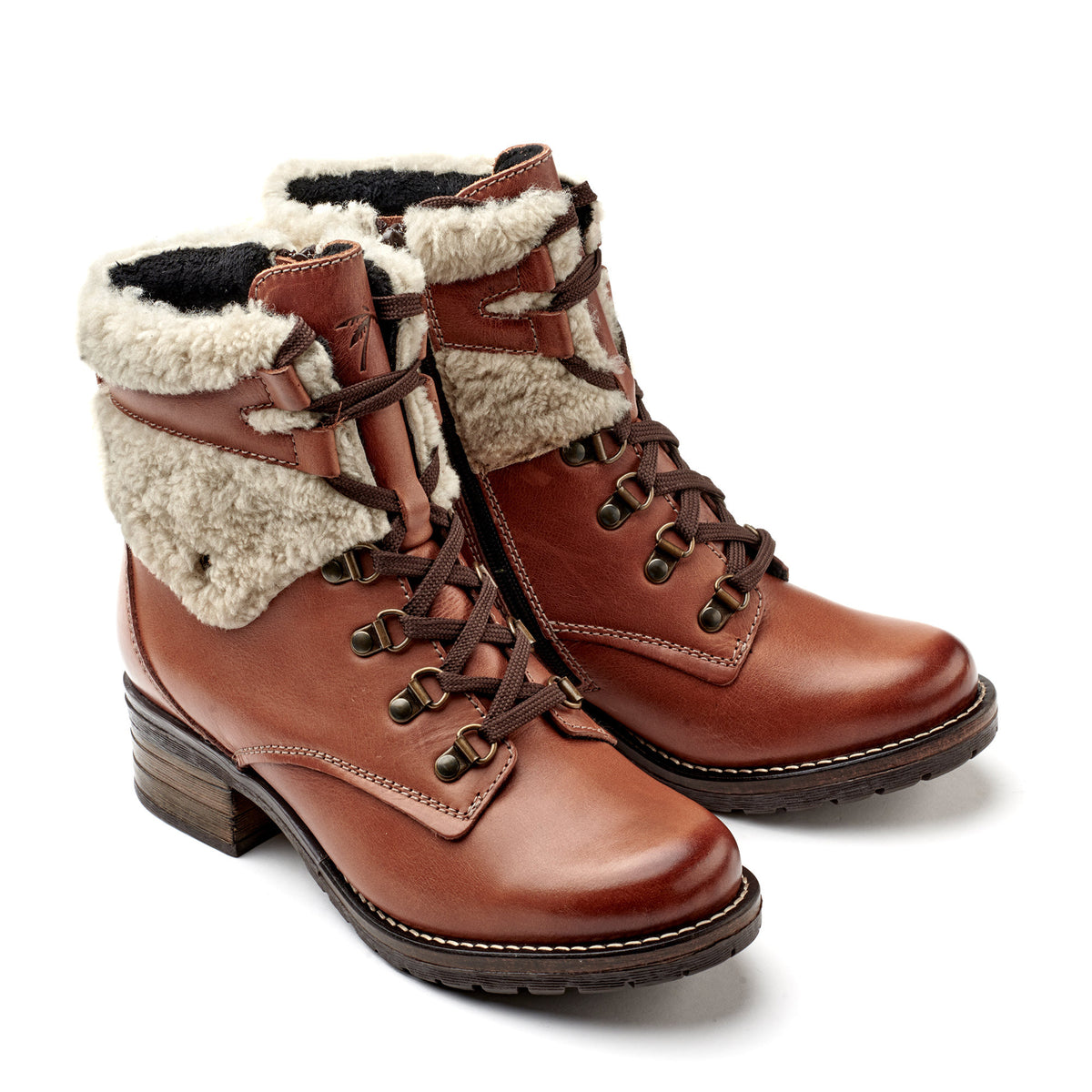 Kara Leather & Shearling Boot