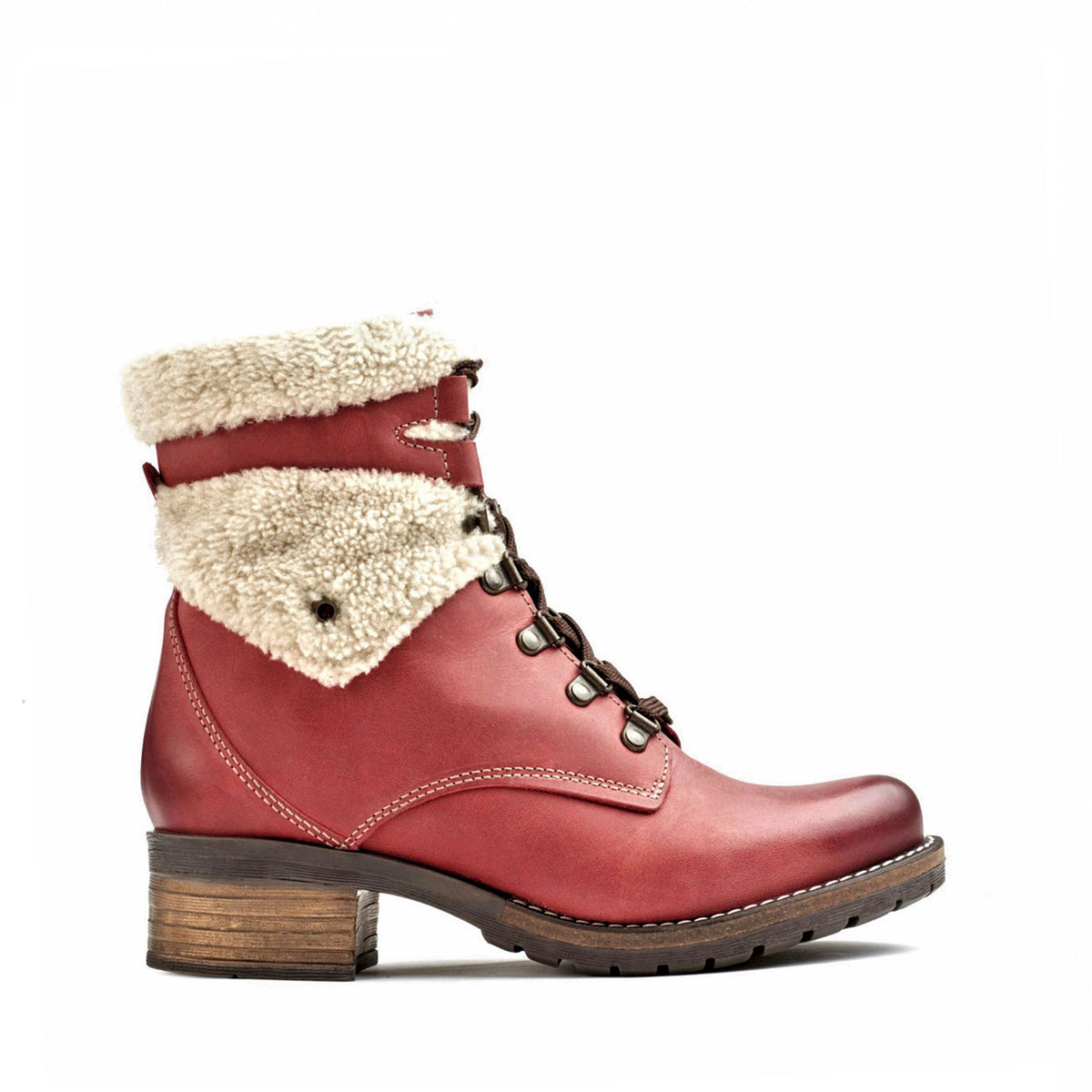Kara Leather & Shearling Boot