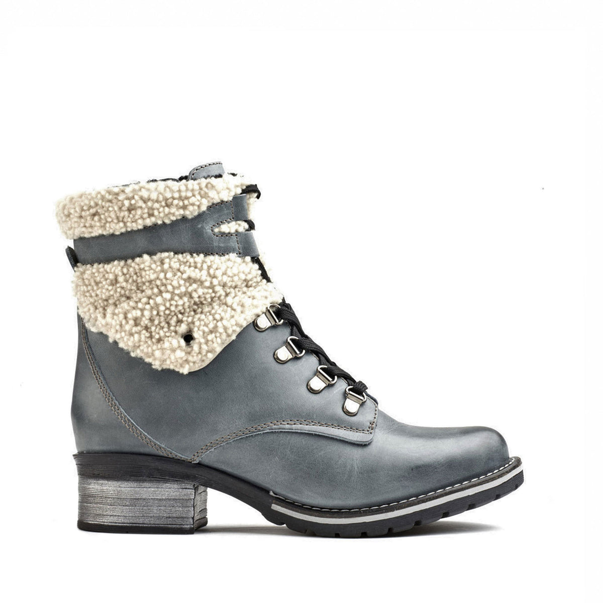 Kara Leather & Shearling Boot