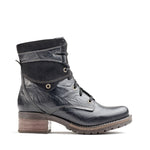 Kara Scrunched Leather & Suede Boot