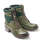 Kara Scrunched Leather & Suede Boot