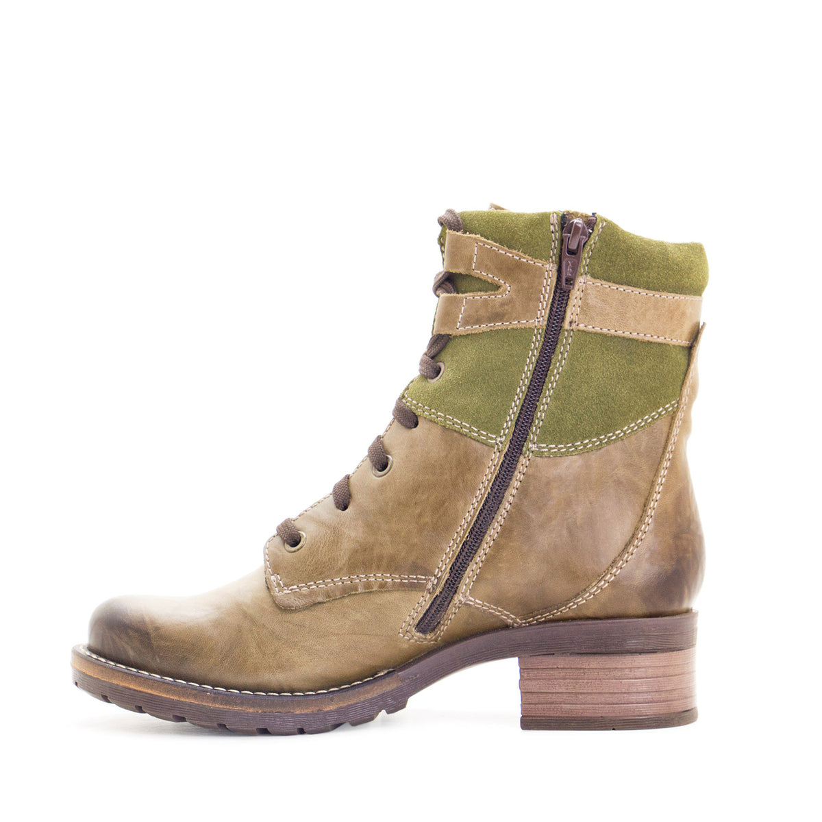 Kara Scrunched Leather & Suede Boot