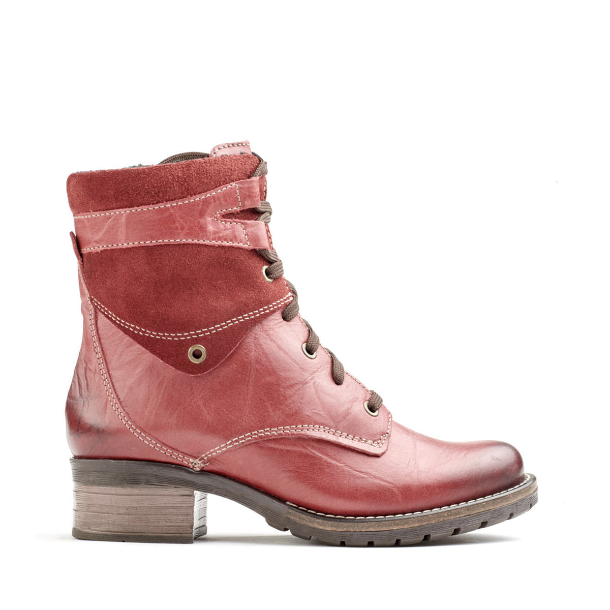 Kara Scrunched Leather & Suede Boot