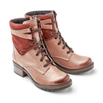 Kara Scrunched Leather & Suede Boot