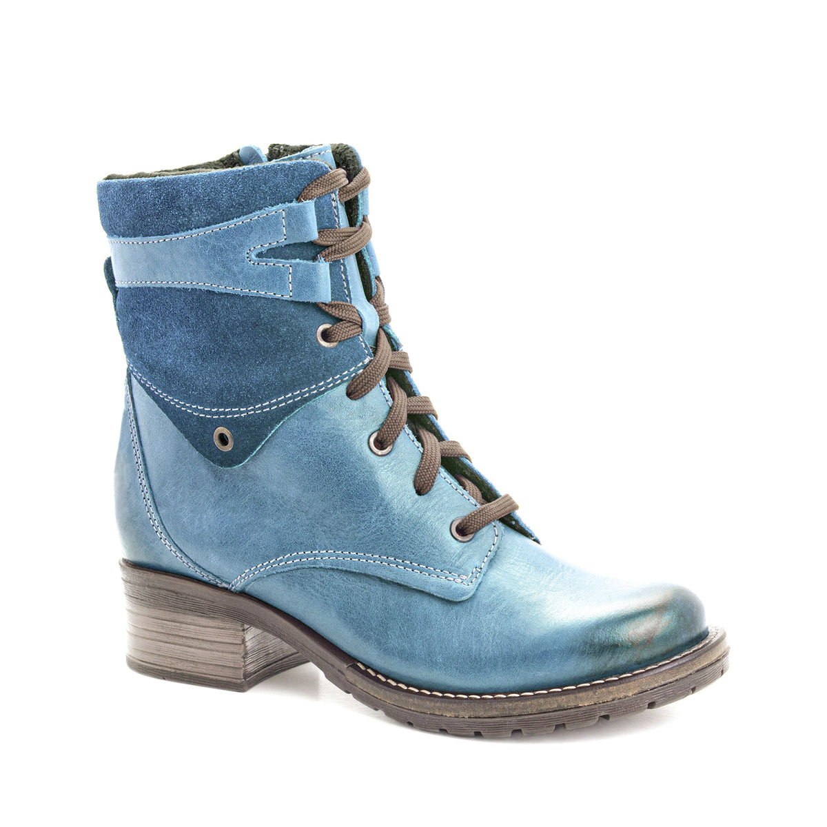 Kara Scrunched Leather & Suede Boot