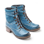 Kara Scrunched Leather & Suede Boot