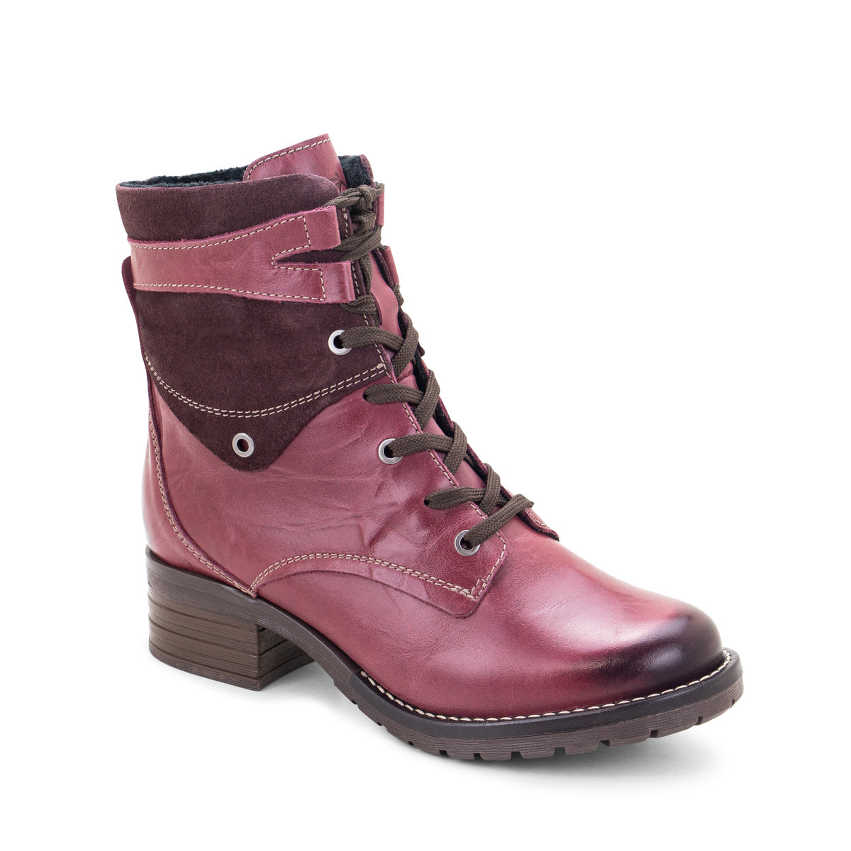 Kara Scrunched Leather & Suede Boot