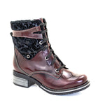 Kara Leather & Velvet Boot