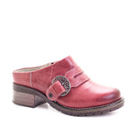 Karina Scrunched Leather Clog Mule