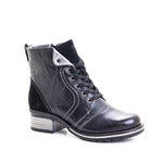 Karissa Scrunched Leather & Suede Boot